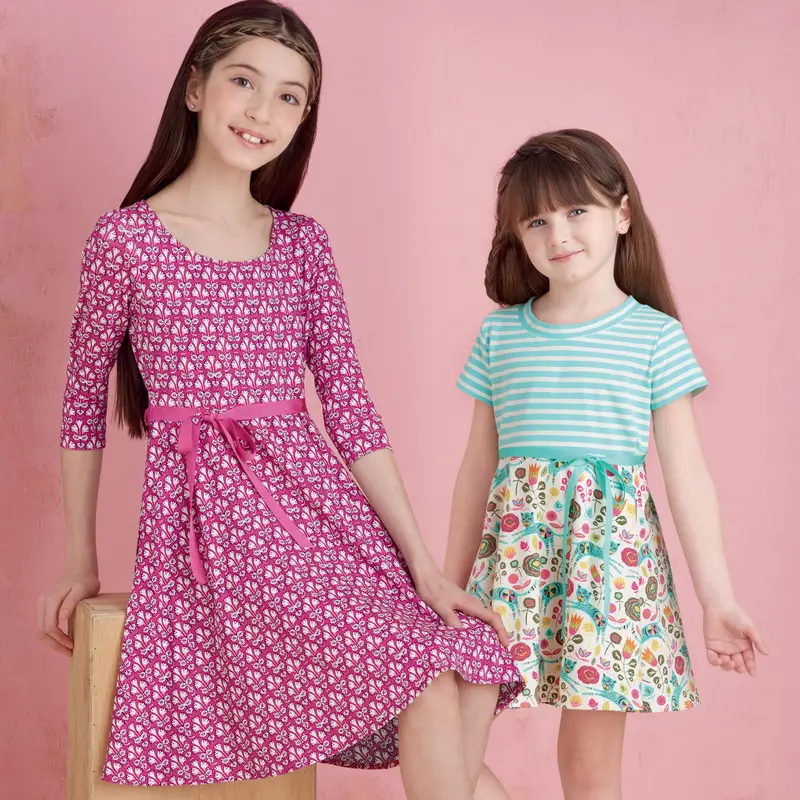Simplicity Sewing Pattern S9322 Children's And Girls' Pullover Dresses 1