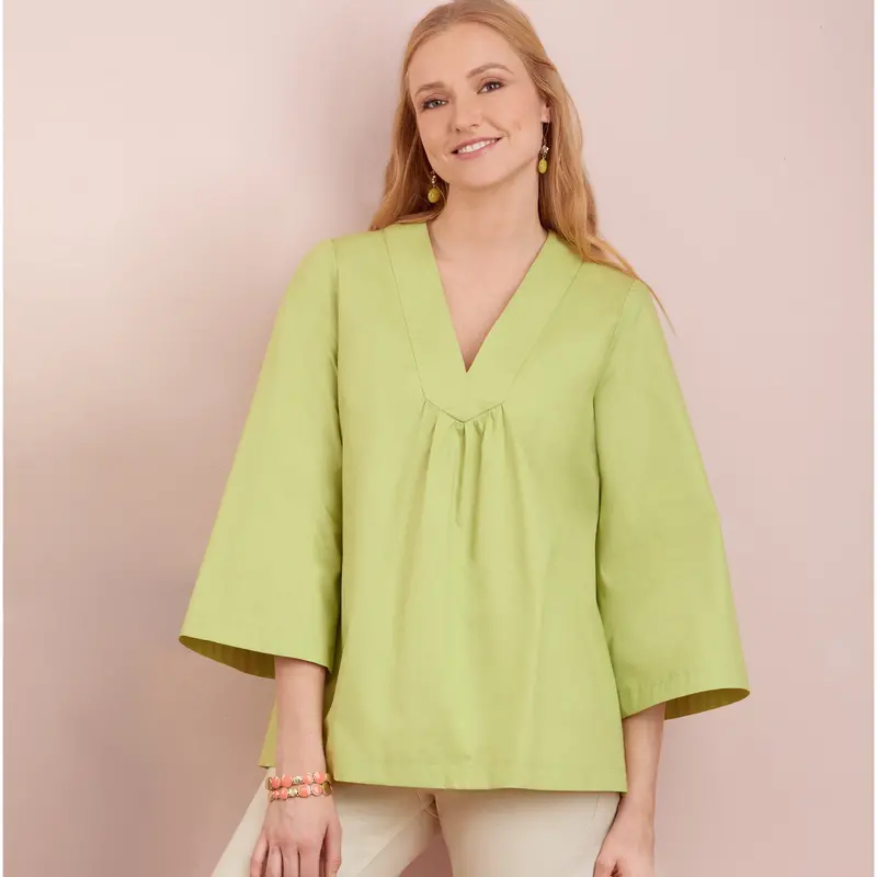 Simplicity Sewing Pattern S9333 Misses' Top With Sleeve Variations 1