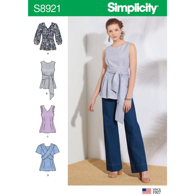 Simplicity Tops Sewing Pattern 8921 2