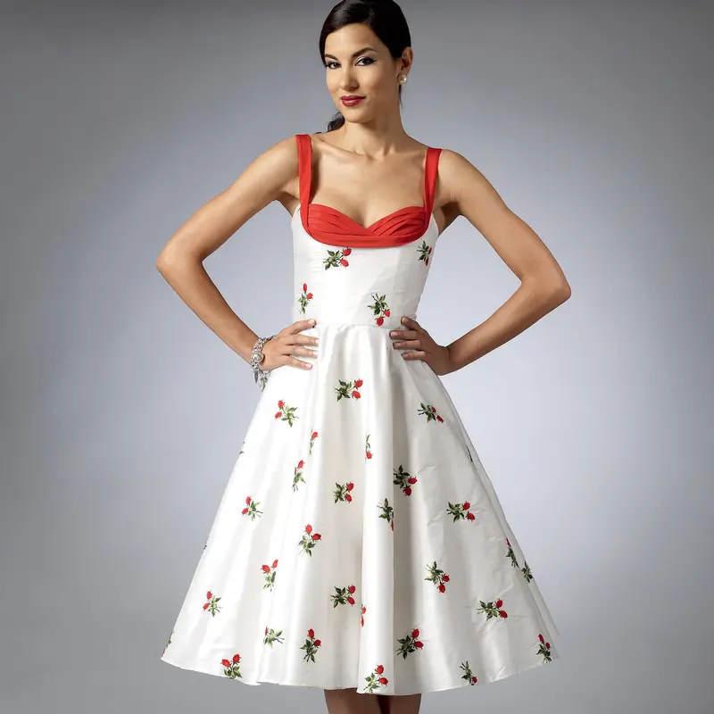 Simplicity Vintage Sewing Pattern 9284 Sweetheart-Neckline Dresses 1