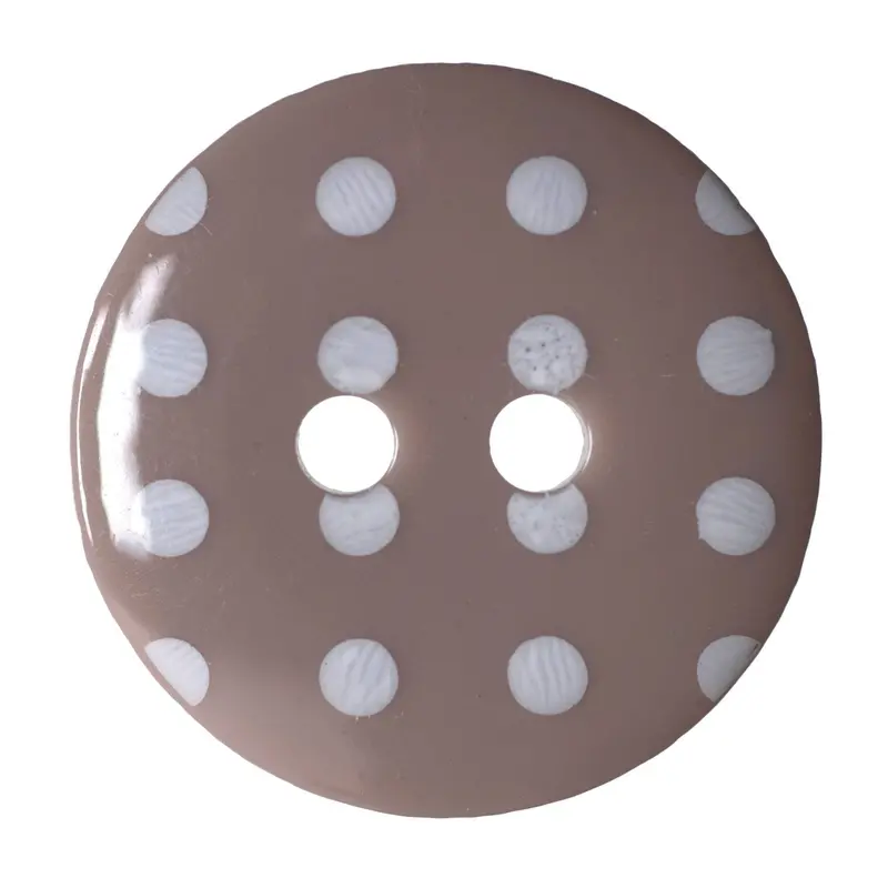 Taupe Polka Dot Buttons 1
