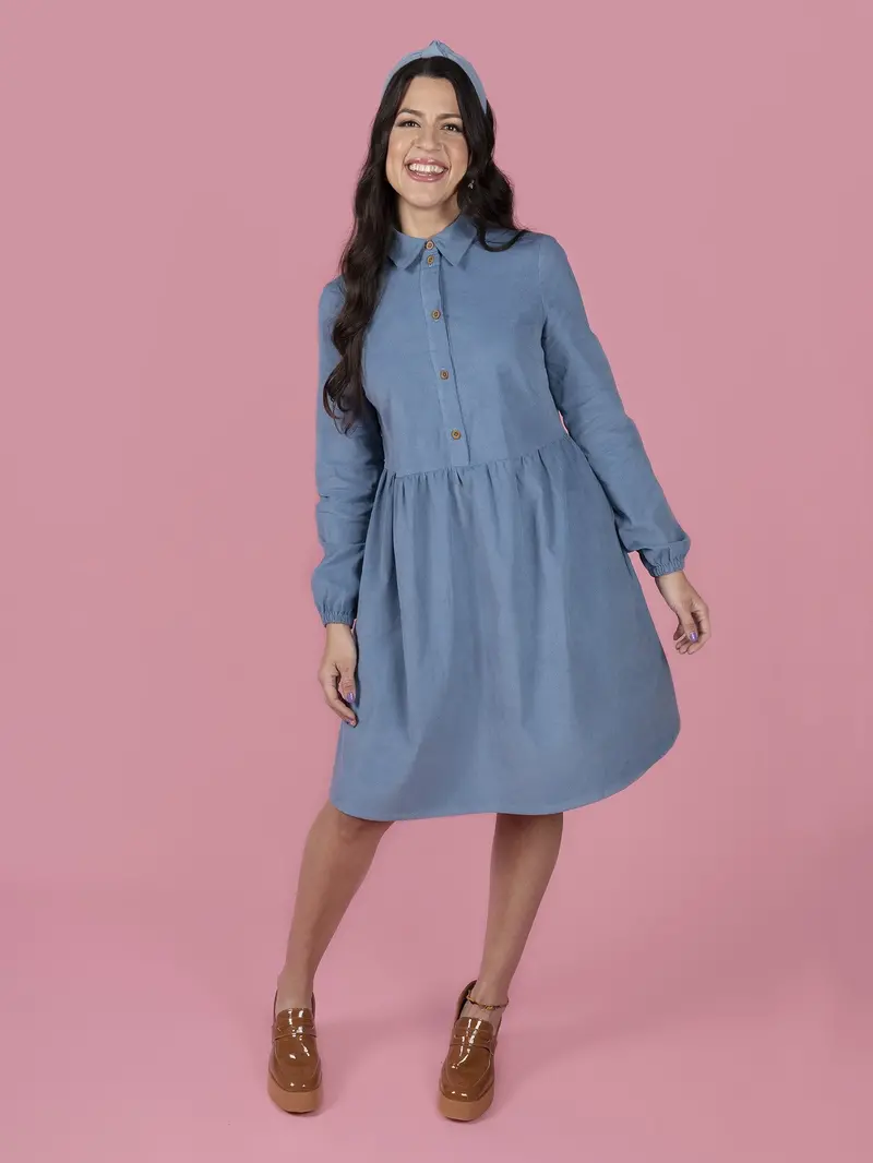 Tilly And The Buttons Lyra Shirt Dress Pattern 1