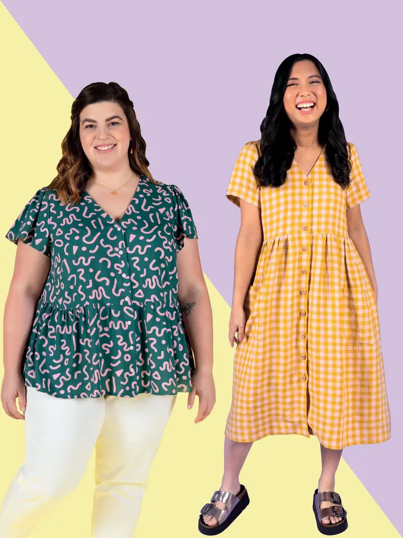 Tilly And The Buttons Nell Blouse And Dress Pattern 1