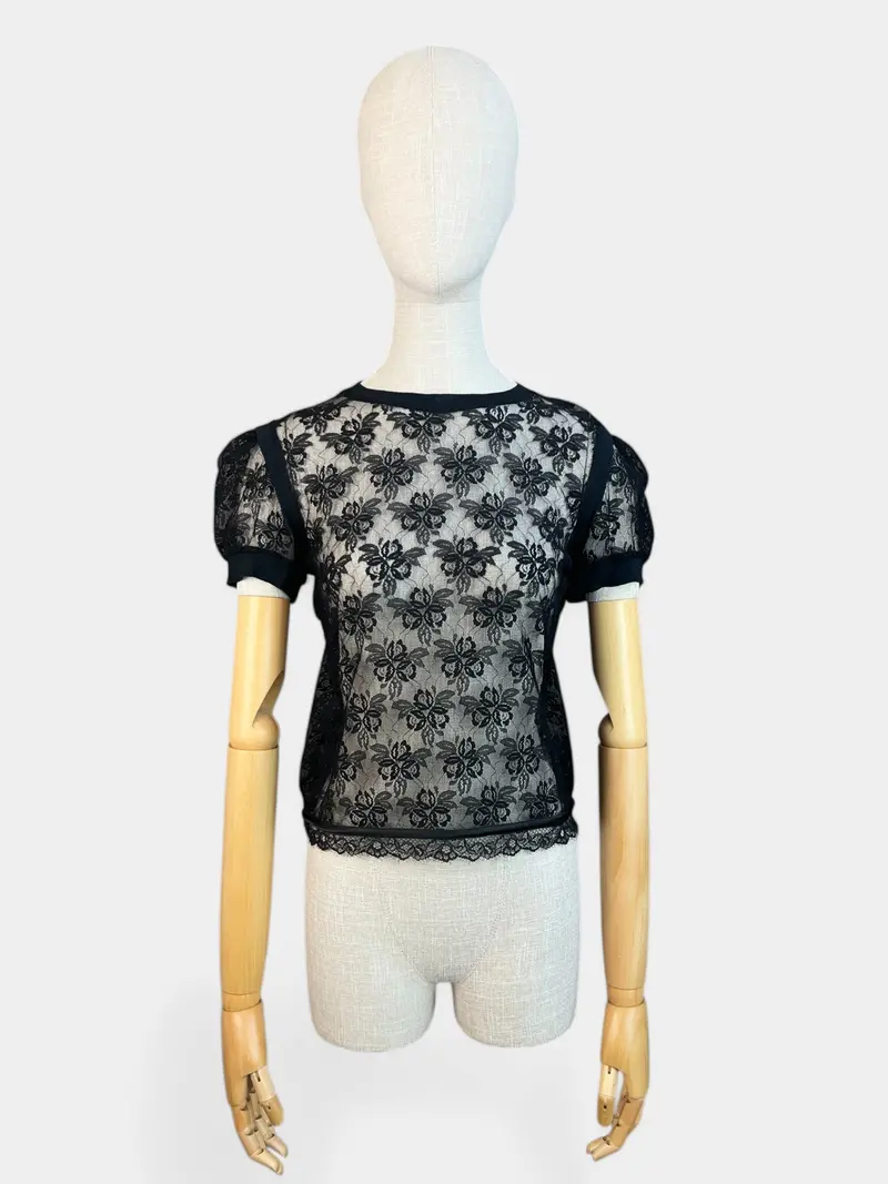 Top En Dentelle Noire Dolce &Amp; Gabbana Xs 1