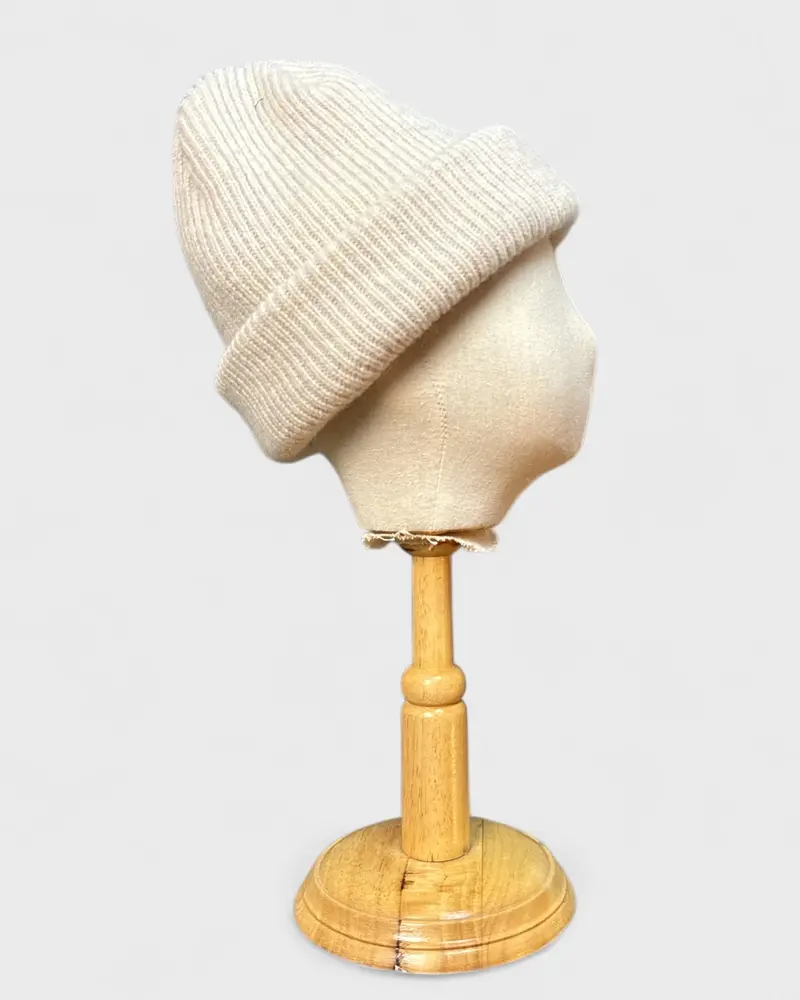 Tuque 100% Laine Blanc Crème Frank And Oak 2