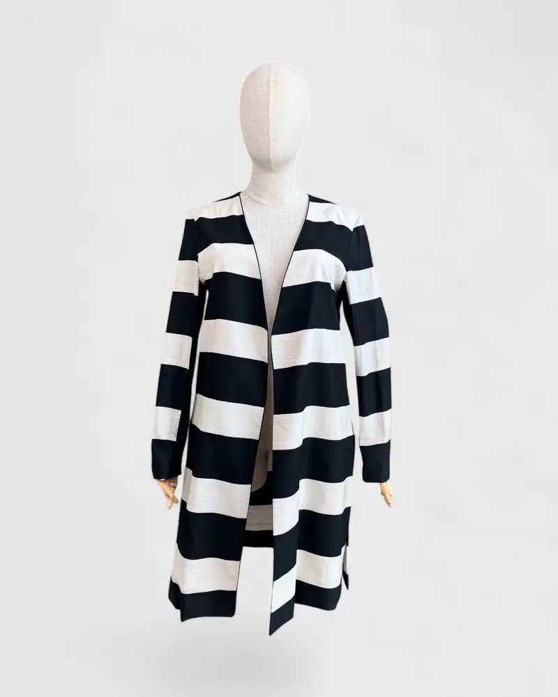 Veste À Rayures Noires/Blanches Iris Setlakwe , 14 1