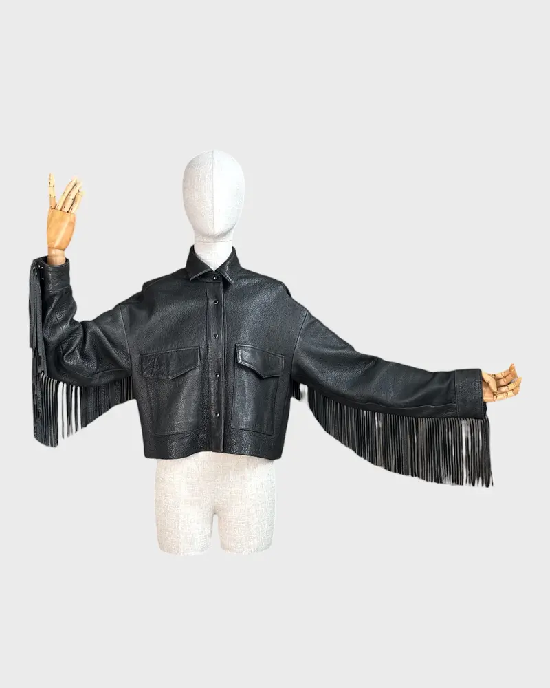 Veste En Cuir The Kooples, Taille S/M 2