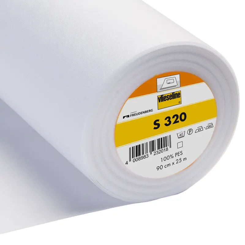Vilene S320 Flexible Iron-On: White Interfacing 1