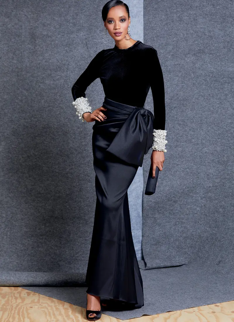 Vogue Pattern 1605 Misses Top And Skirt 1