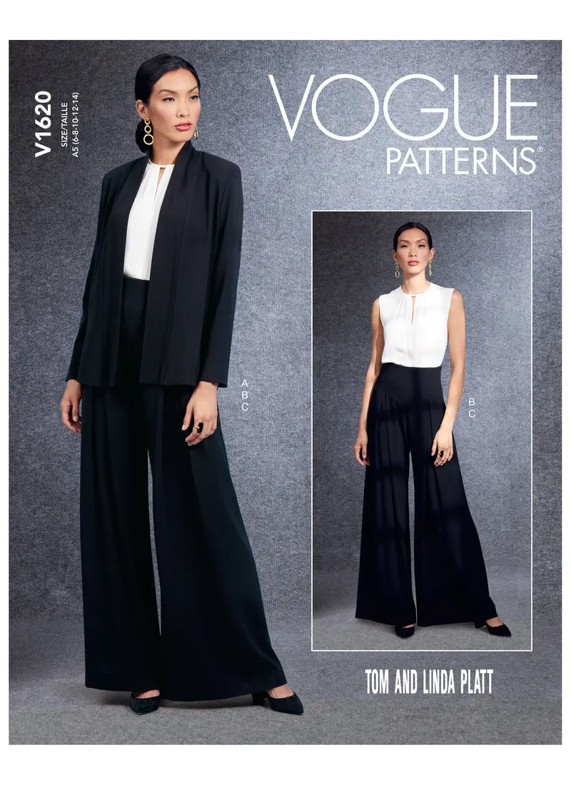 Vogue Pattern 1620 Misses' Jacket, Top And Pants 2