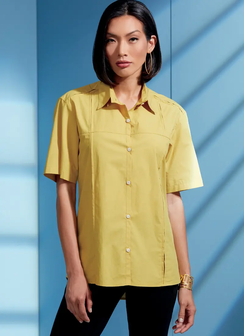 Vogue Pattern 1622 Fitted Button-Front Shirt 1