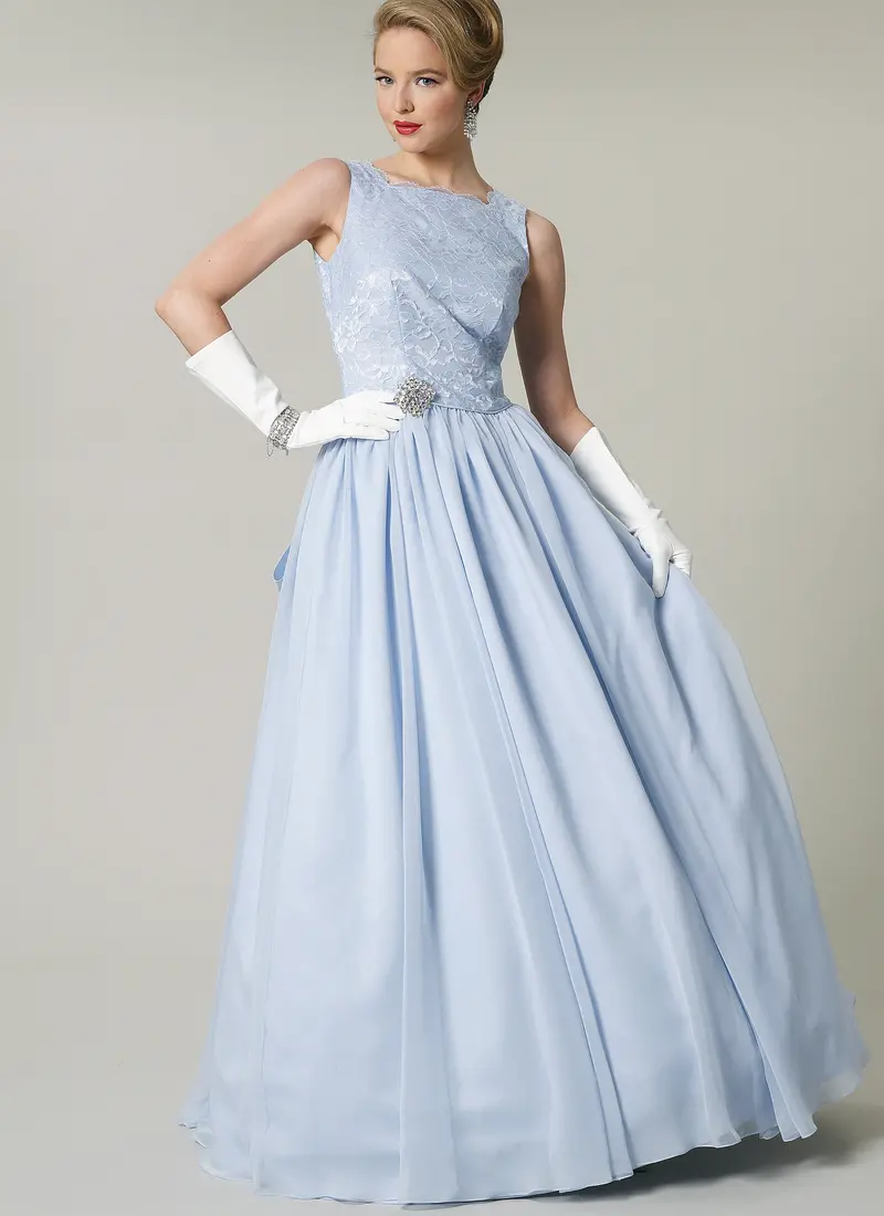 Vogue Pattern 8729  Vintage 1950'S Wedding Dress And Underskirt 1
