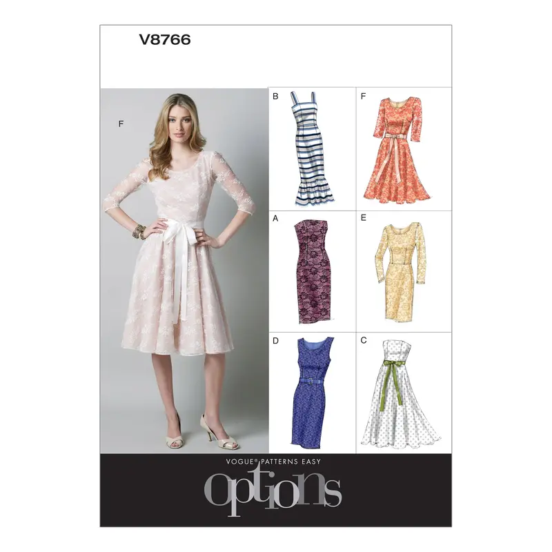 Vogue Pattern 8766 Misses' Petite Dress | Easy 2
