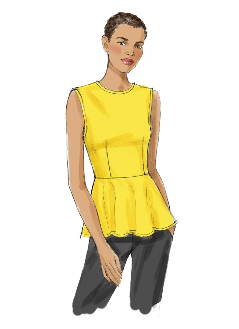 Vogue Pattern 8815  Misses' Top | Very Easy 1