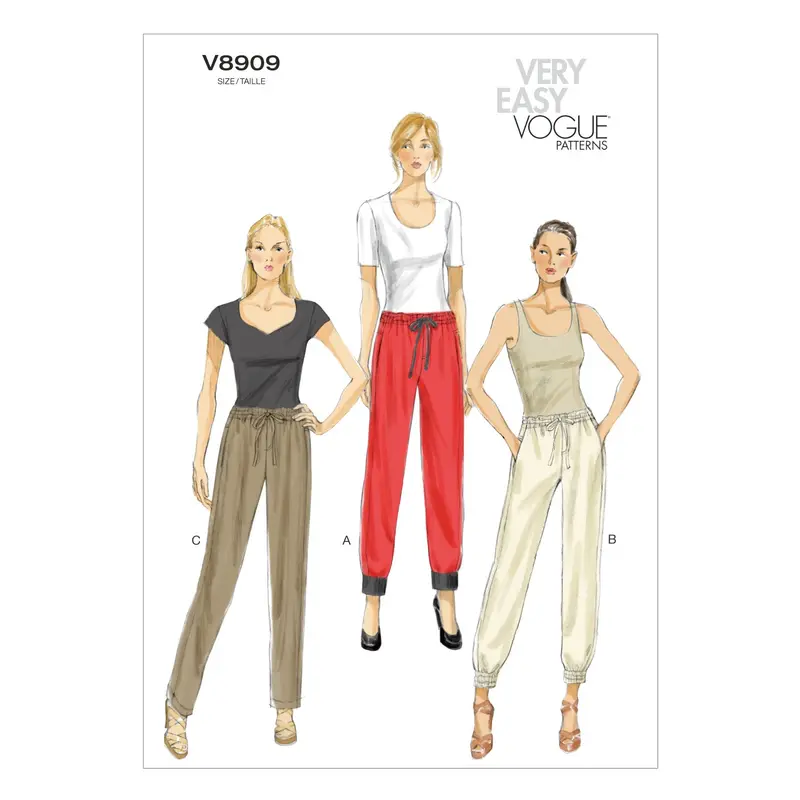 Vogue Pattern 8909 Misses' Pants | Very Easy 2