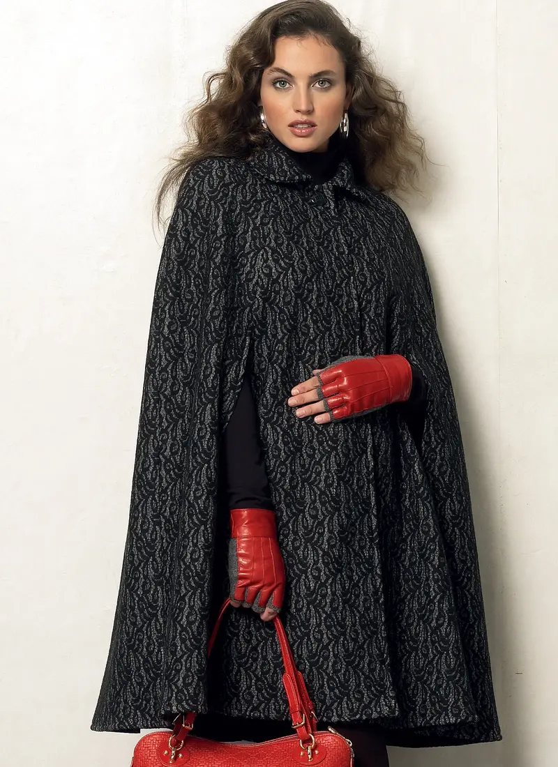 Vogue Pattern 8959 Misses' Cape | Very Easy 1