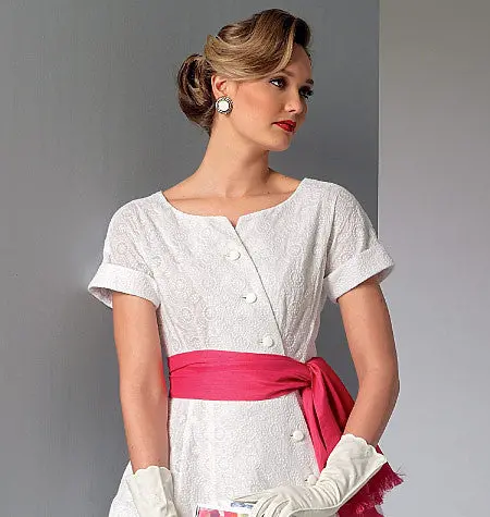 Vogue Pattern 9105 Misses' Dress And Sash | Vintage Vogue 2