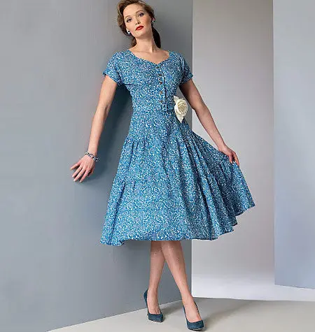 Vogue Pattern 9106 Dress And Belt | Vintage Vogue 1