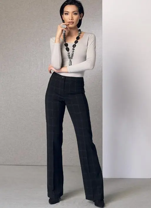 Vogue Pattern 9181 Custom-Fit Bootcut Pants 1