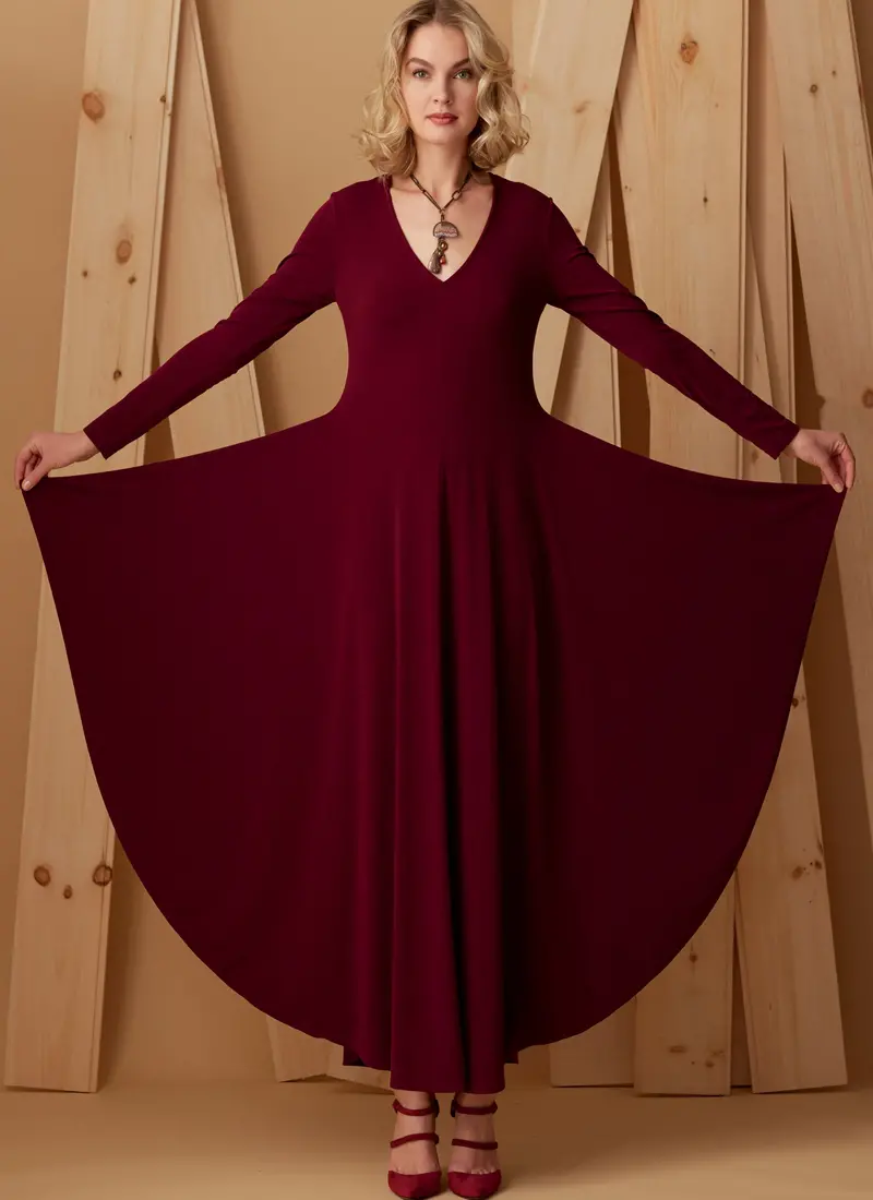 Vogue Pattern 9268 Knit, V-Neck, Draped Dresses | Kathryn Brenne 1