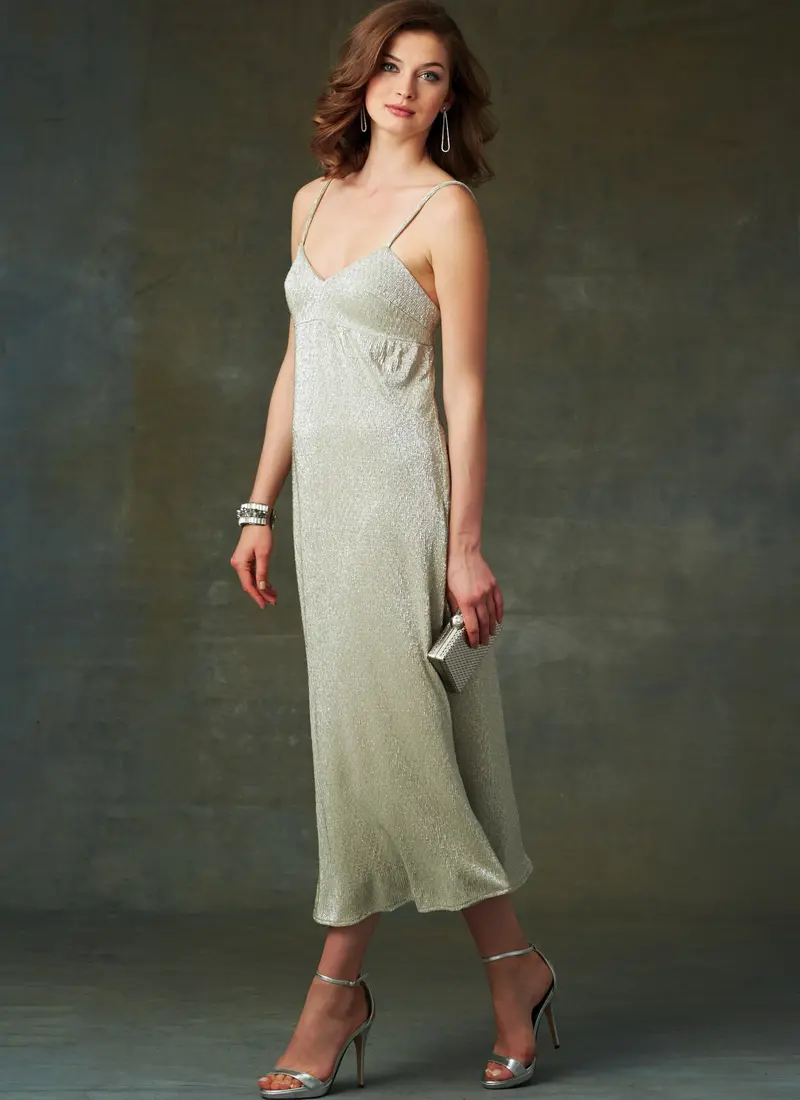 Vogue Pattern 9278 Slip-Style Dress With Back Zipper 1
