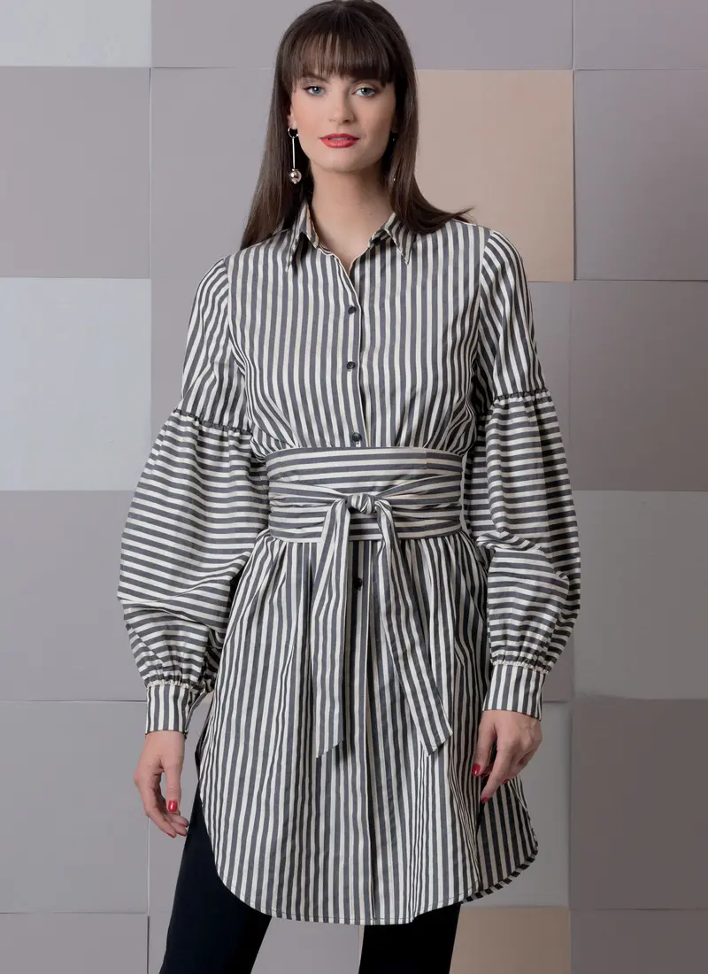 Vogue Pattern 9299 Misses' Top And Belt Sewing Pattern 1