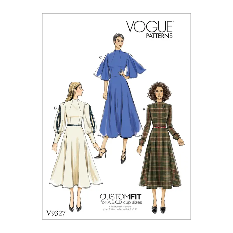 Vogue Pattern 9327 Misses' Dress Pattern | Custom Fit 1