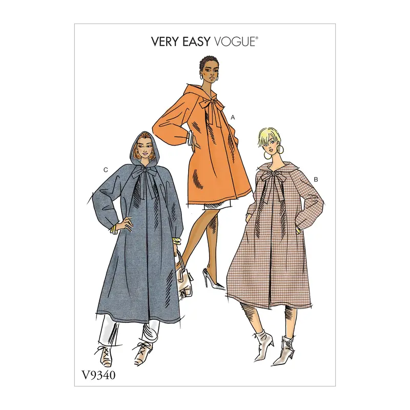 Vogue Pattern 9340 Misses' Coat Pattern | Very Easy Vogue 1