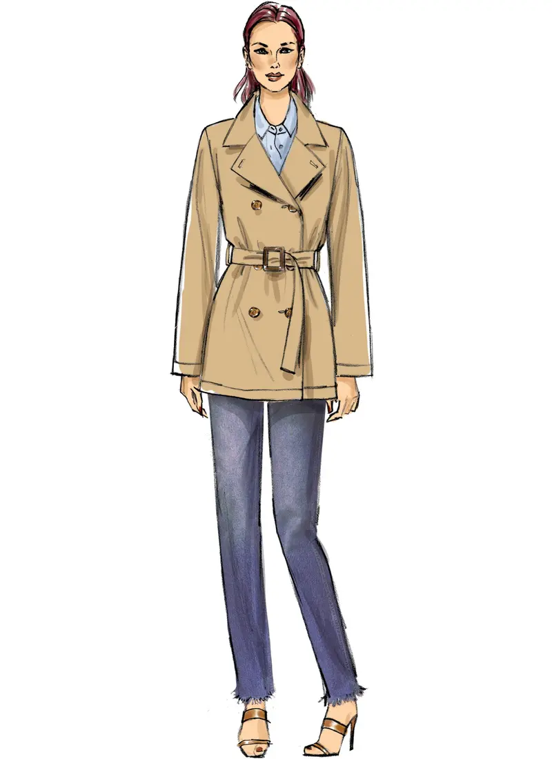 Vogue Pattern 9367 Misses' Coat And Belt 1