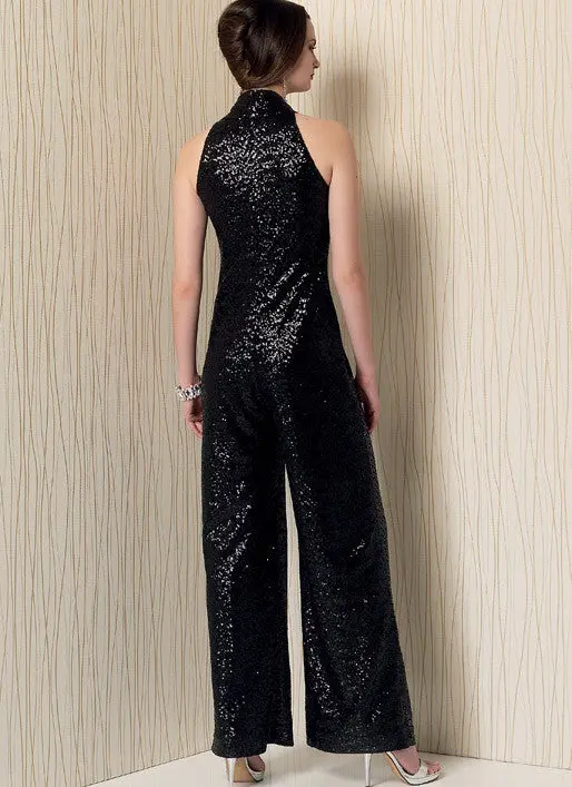 Vogue Pattern V1506 Sleeveless Wide Leg Jumpsuit 2