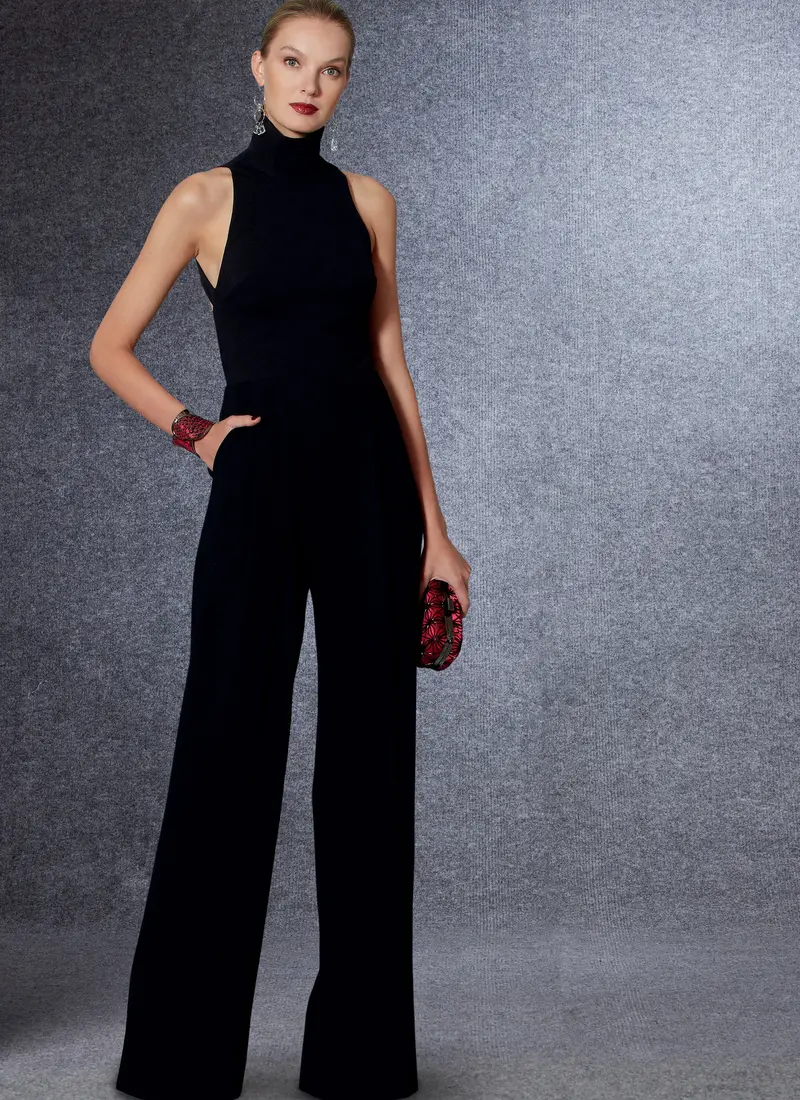 Vogue Sewing Pattern 1524 Open Back Jumpsuit 1