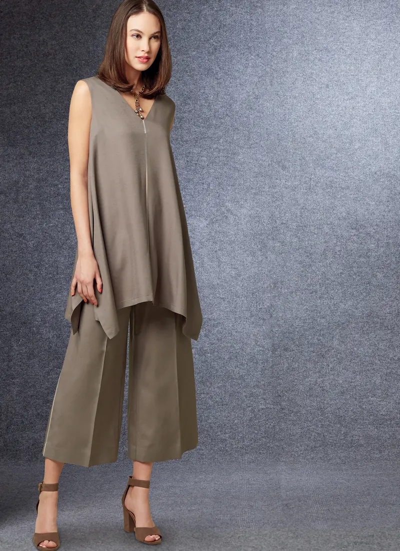 Vogue Sewing Pattern 1550 Tunic And Wide Leg Pants 1