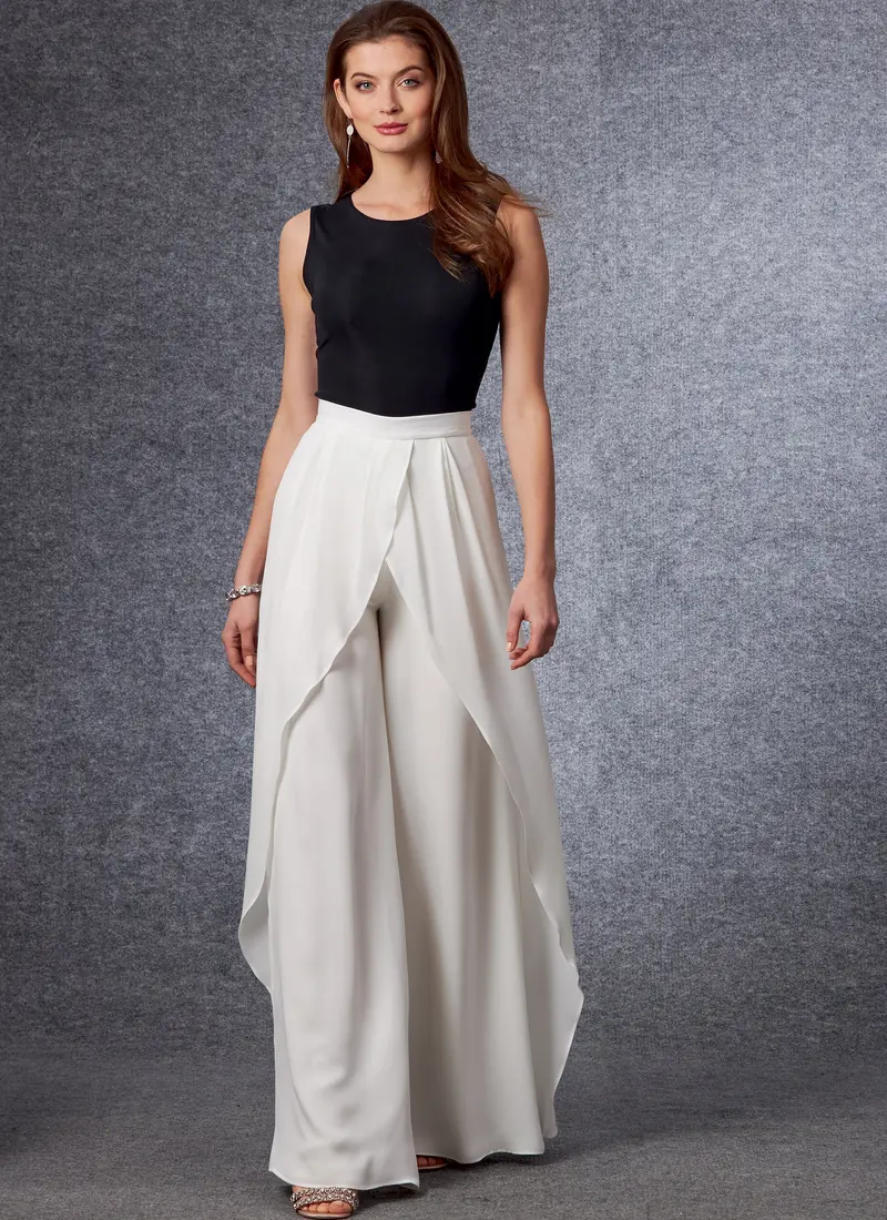 Vogue Sewing Pattern 1702 Wide Leg Trousers 1