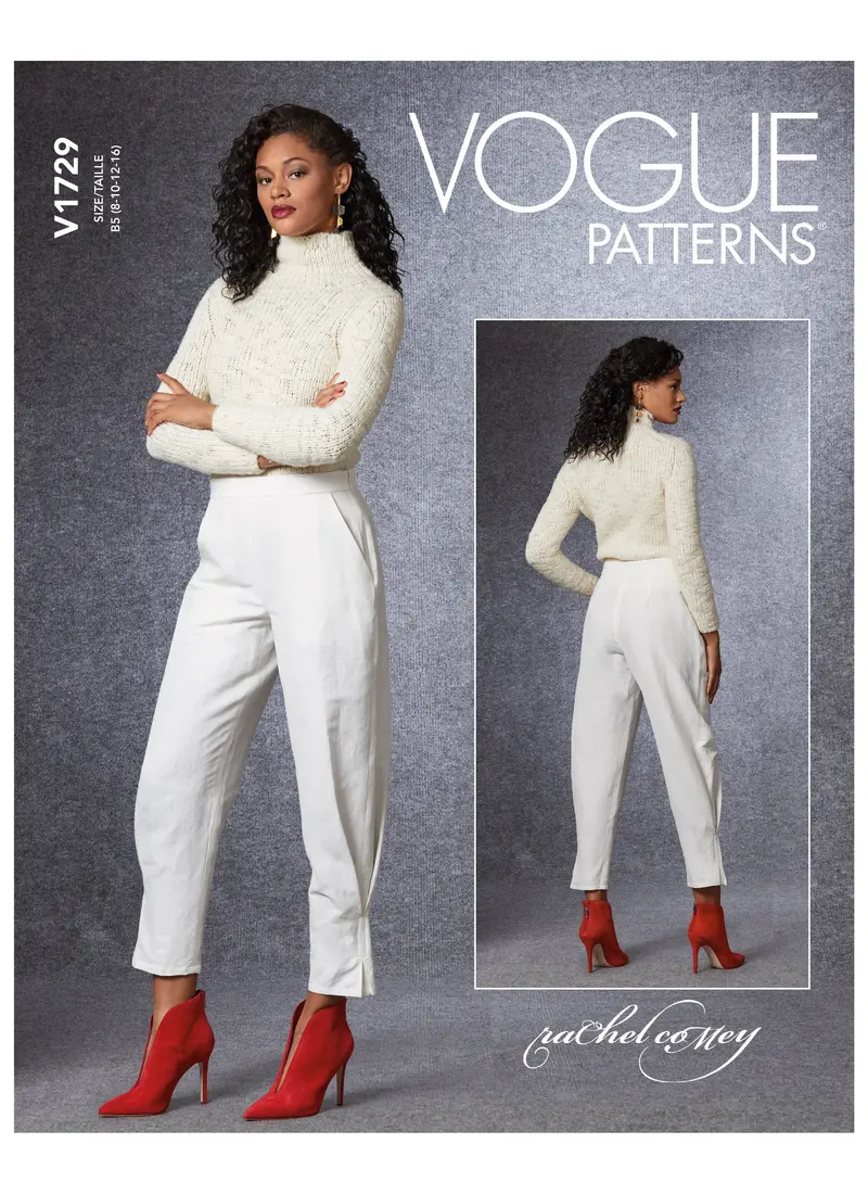 Vogue Sewing Pattern 1729 Fitted Trousers 2