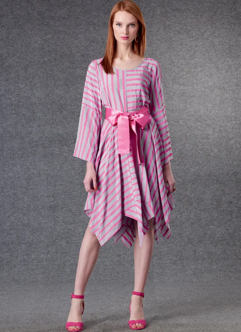 Vogue Sewing Pattern 1796 Misses' Dress And Belt 1