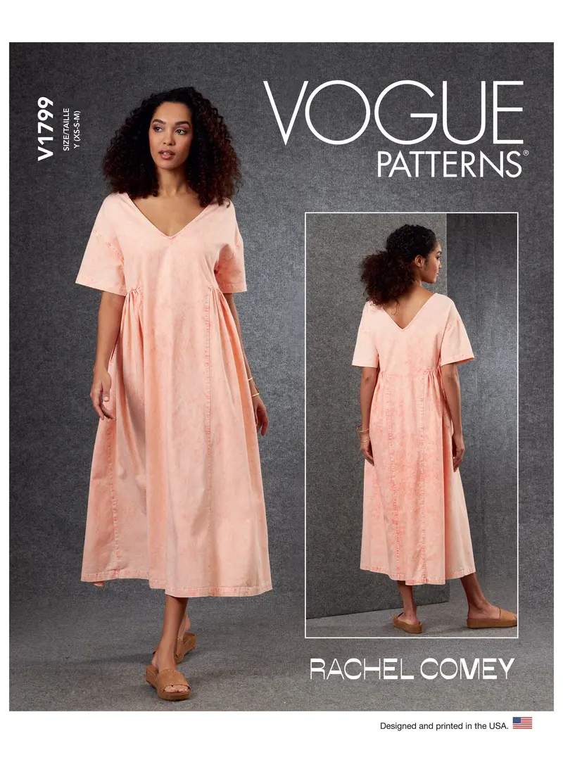 Vogue Sewing Pattern 1799 Misses' Dress 2