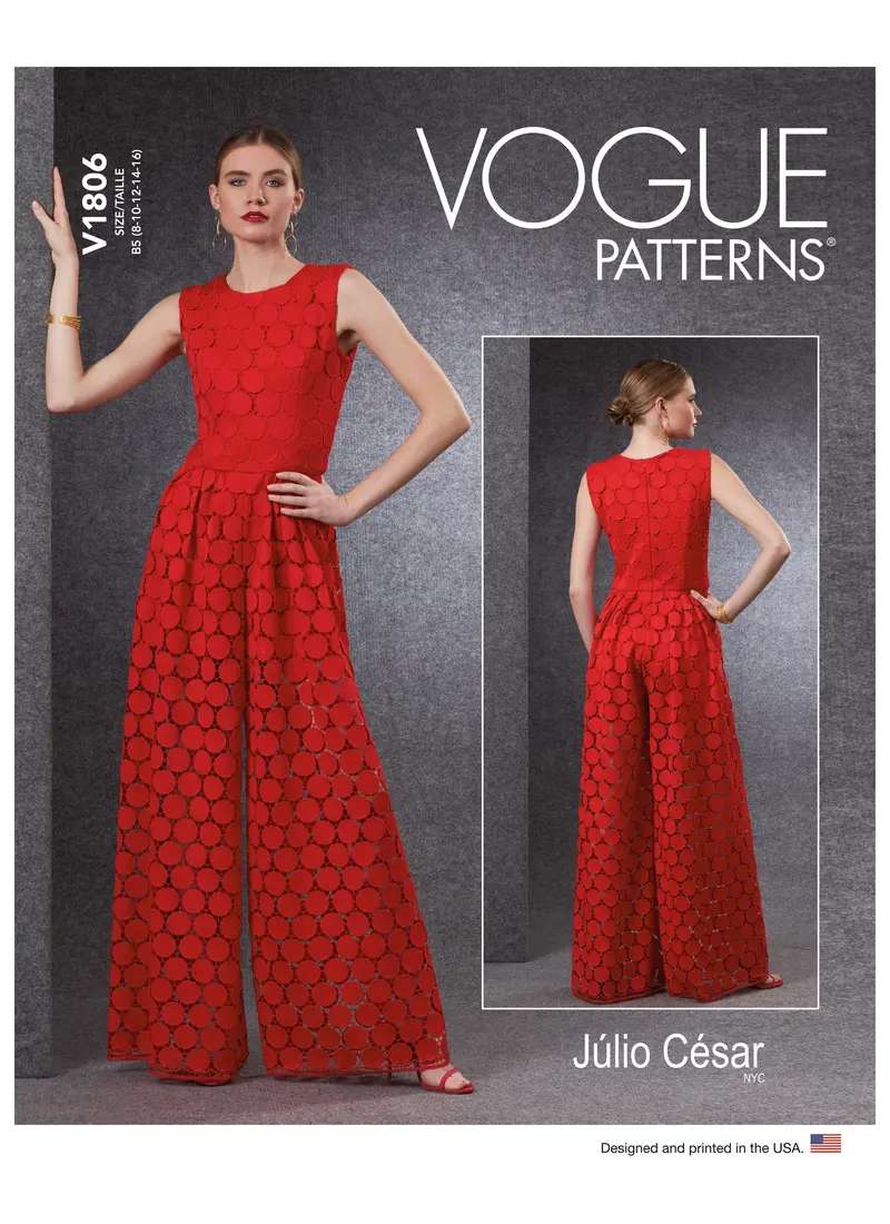 Vogue Sewing Pattern 1806 Misses' And Misses' Petite Jumpsuit 2