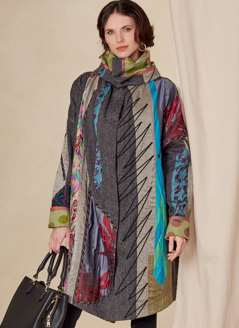 Vogue Sewing Pattern 1816 Misses' Reversible Coat 1