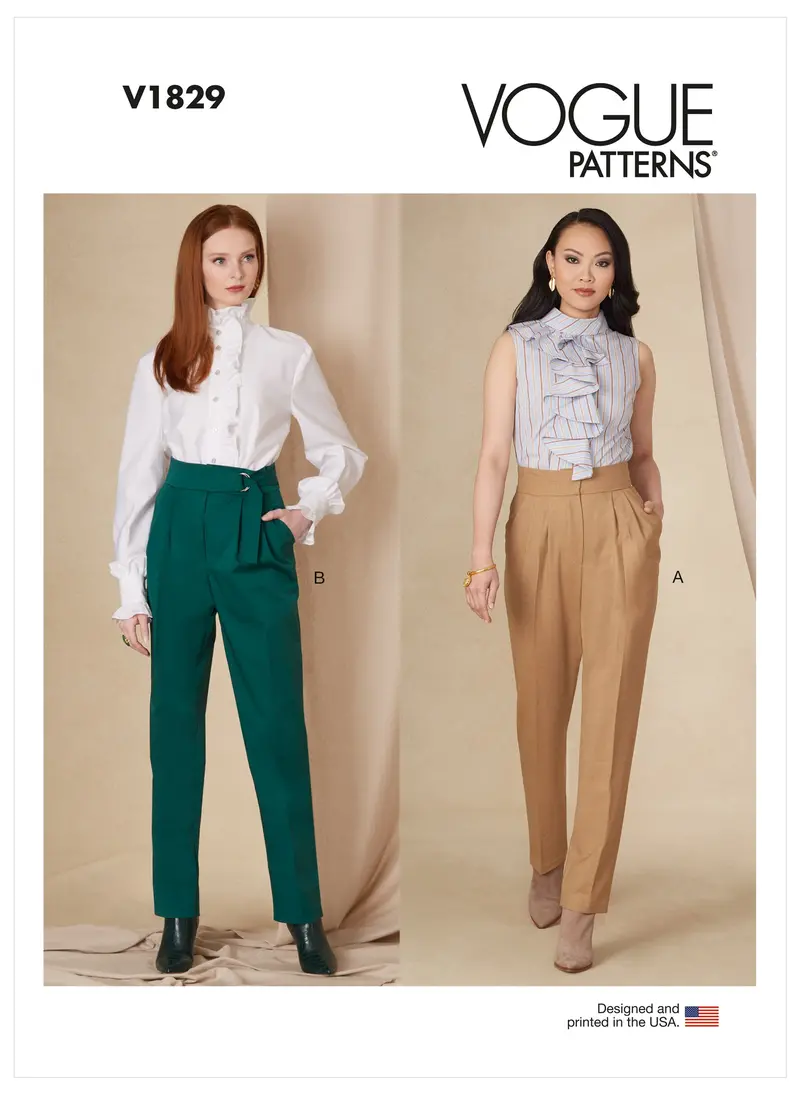 Vogue Sewing Pattern 1829 Misses' And Misses' Petite Trousers 2