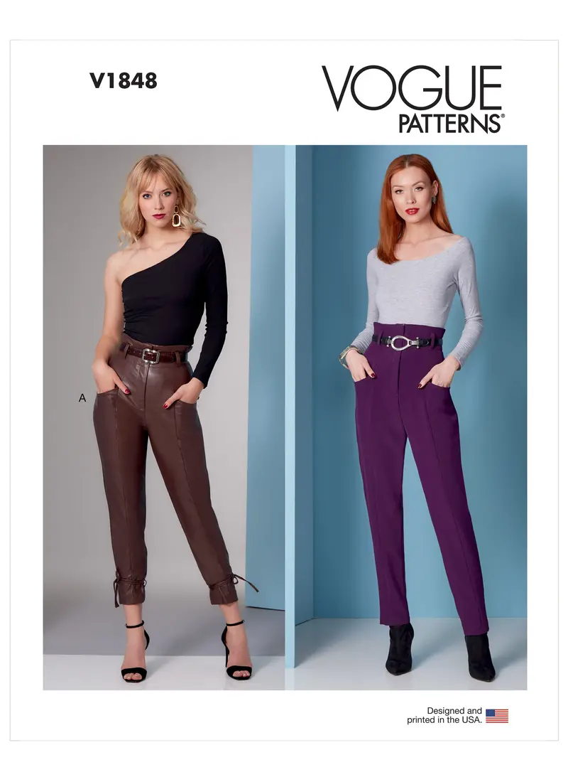 Vogue Sewing Pattern 1848 High Waisted Trousers 2