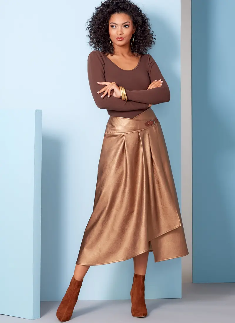 Vogue Sewing Pattern 1850 Asymmetric Wrap Skirt 1
