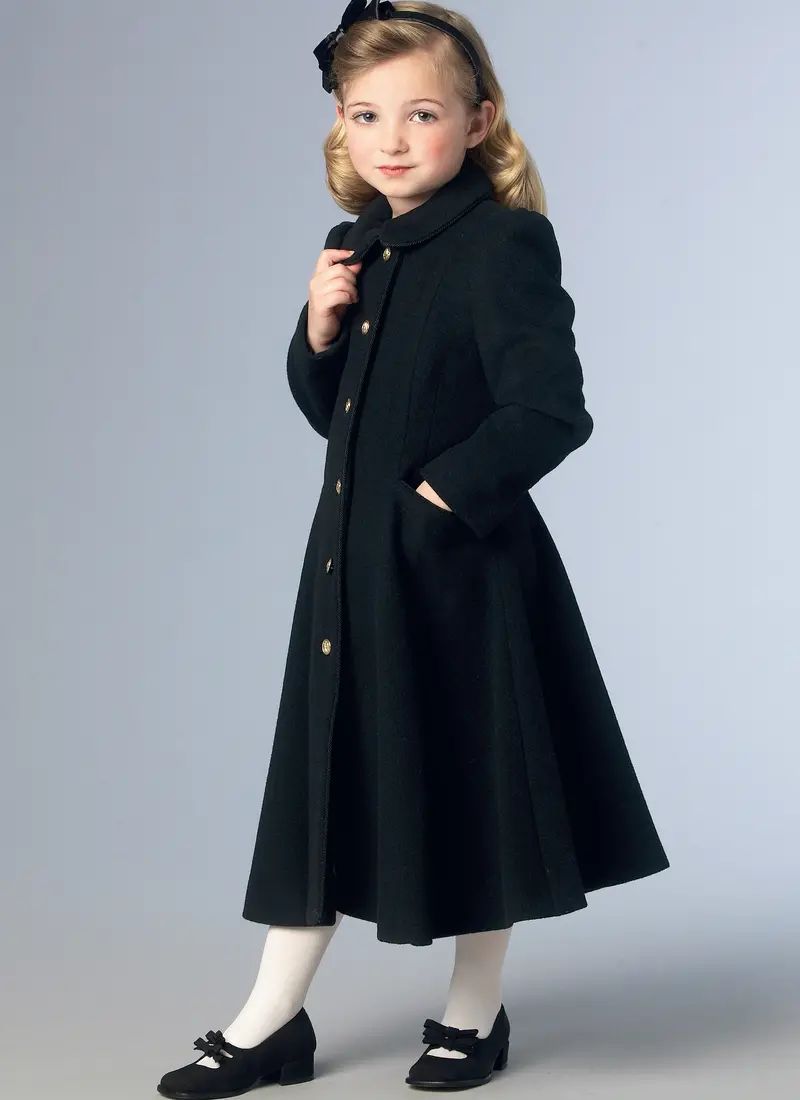 Vogue Sewing Pattern 1856 Girls Jacket And Coat 1