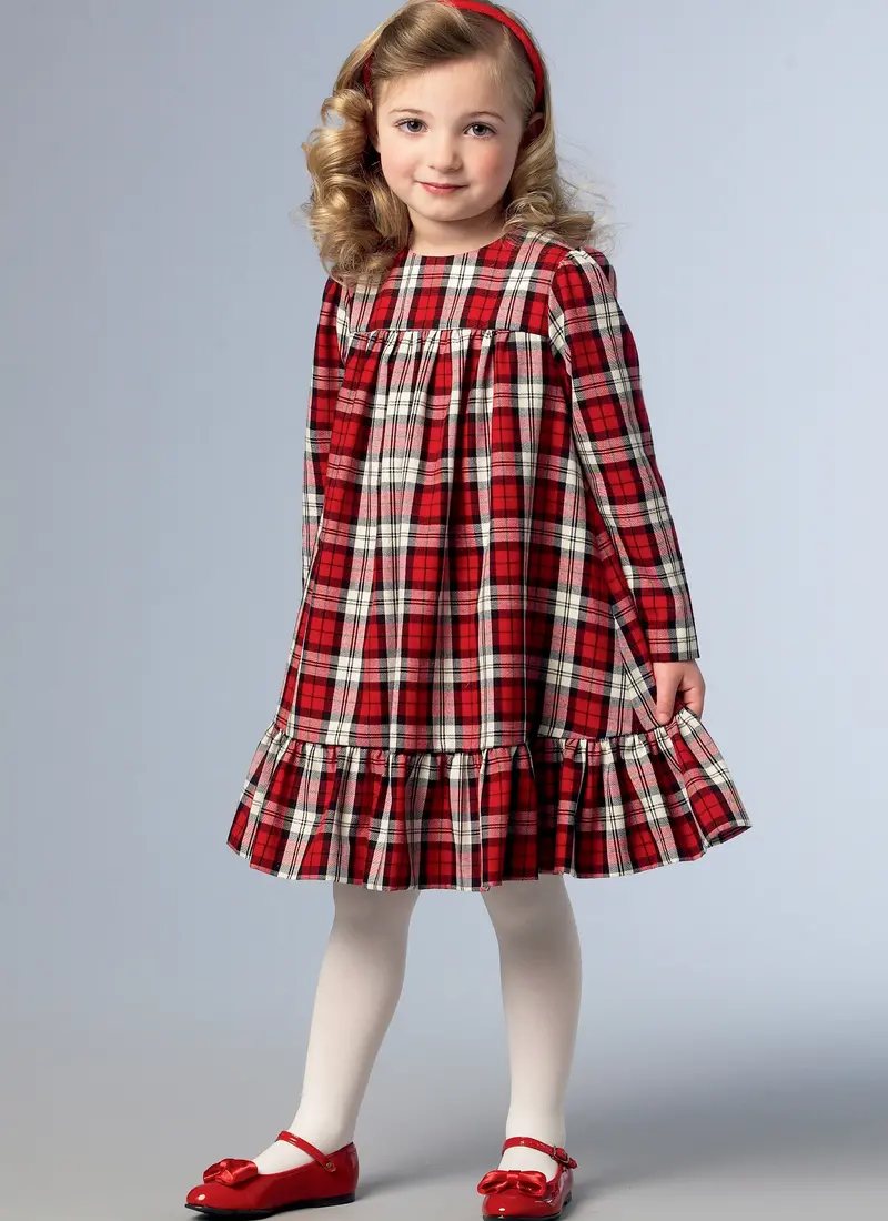Vogue Sewing Pattern 1857 Girls Dress 1