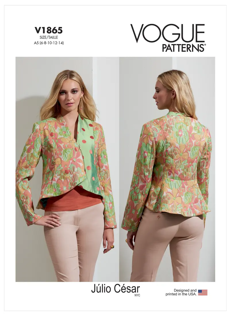 Vogue Sewing Pattern 1865 Misses' Jacket 2