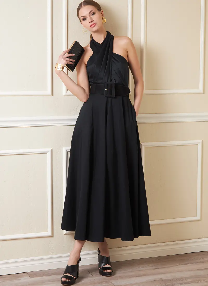 Vogue Sewing Pattern 1883 Criss Cross Halter Dress 2