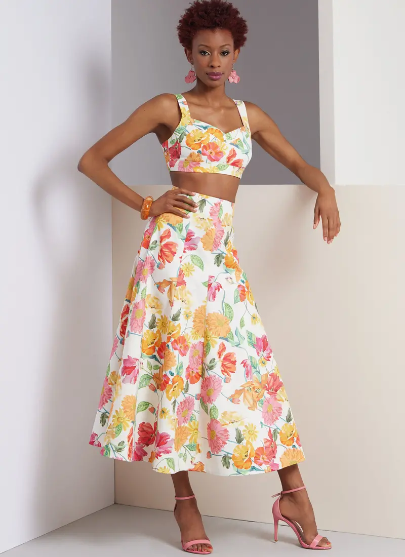 Vogue Sewing Pattern 1961 Misses' Top, Skirt And Trousers 1