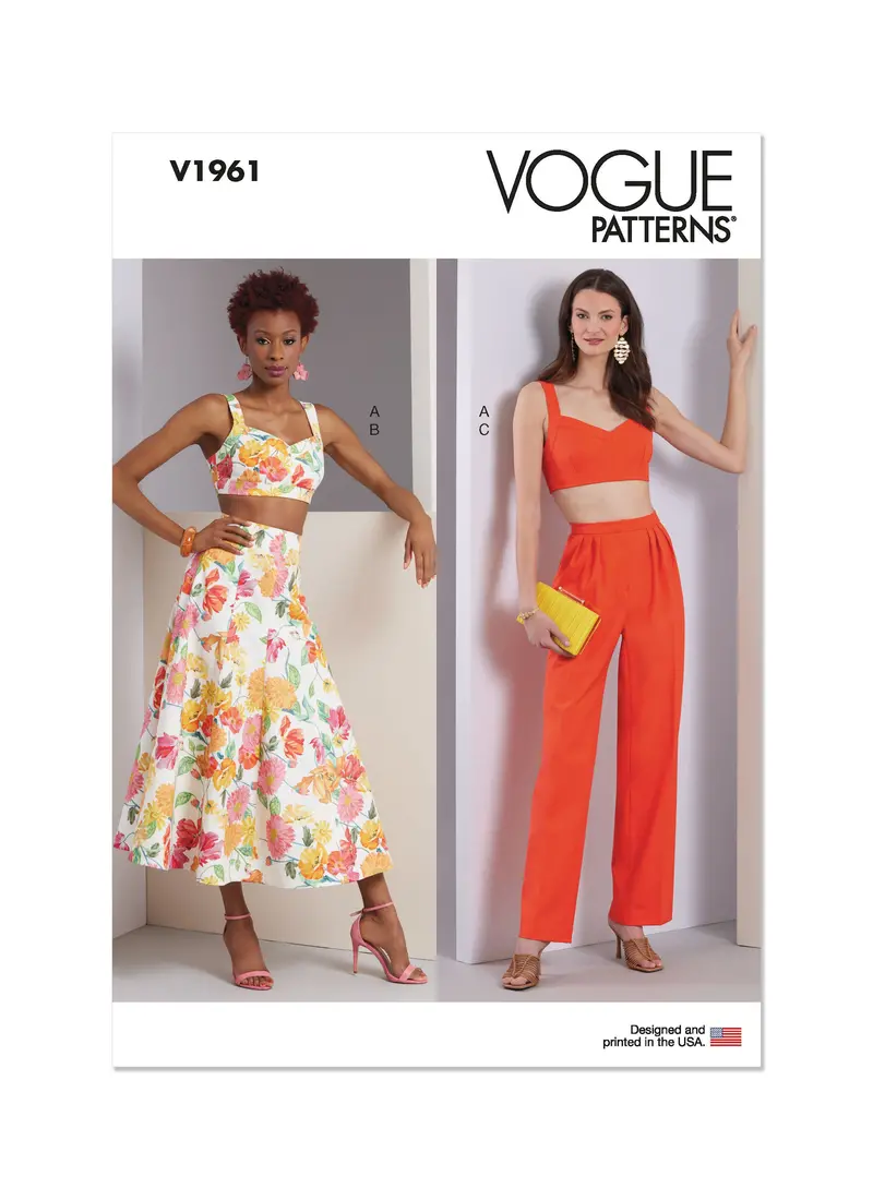Vogue Sewing Pattern 1961 Misses' Top, Skirt And Trousers 2