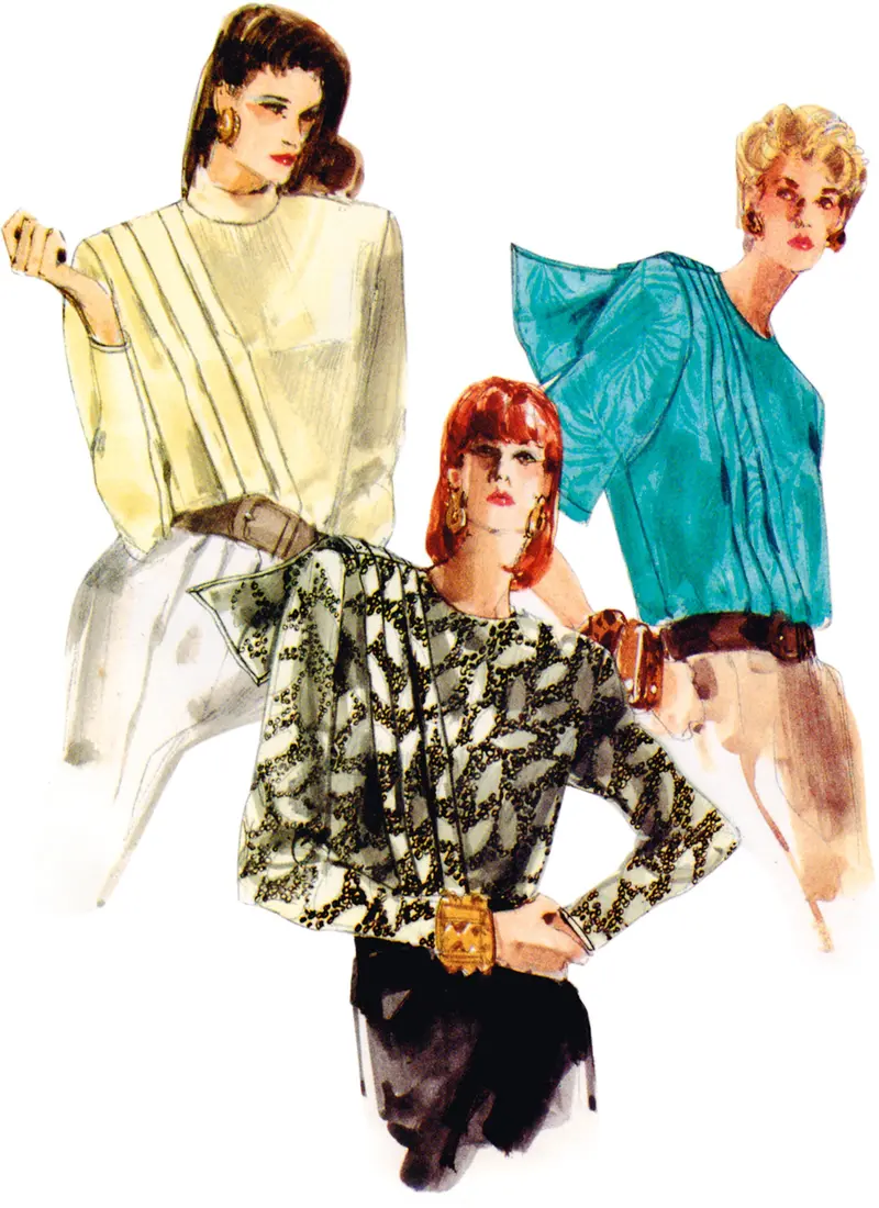 Vogue Sewing Pattern 1980 Misses' Blouse 1