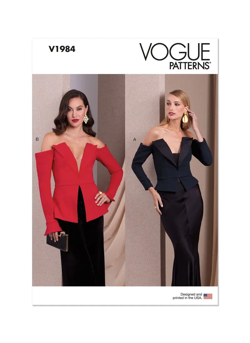 Vogue Sewing Pattern 1984 Misses' Tops 2