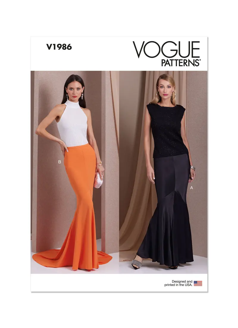 Vogue Sewing Pattern 1986 Misses' Skirts 2